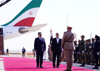 السودانی از پزشکیان در بغداد استقبال کرد