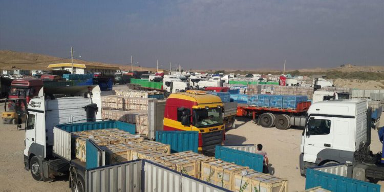 صادرات بیش از 633 هزار تن کالا از گمرک استان کردستان