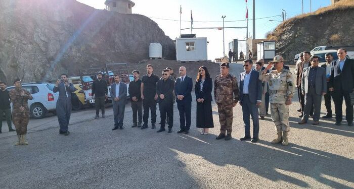 نشست مشترک فرمانداران مرزی پاوه و حلبچه برای توسعه مرز شوشمی