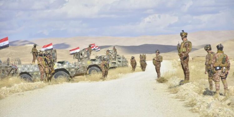 تدابیر امنیتی نیروی زمینی ارتش عراق برای حفظ امنیت مرزها در پی تحولات سوریه