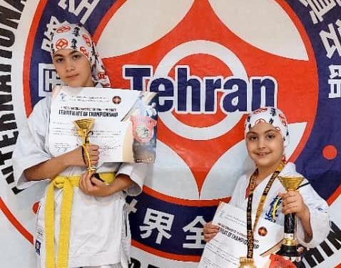 افتخارآفرینی دختران کارتەکار ایرانی در مسابقات کیوکوشین آسیایی؛ پونە و پرگل طاهری درخشیدند