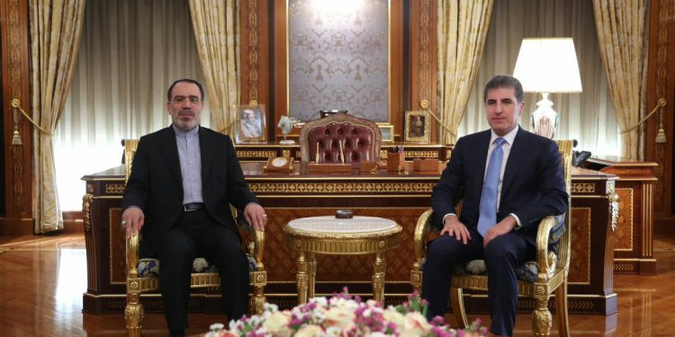 «نچیروان بارزانی» از سرکنسول جدید ایران در اربیل استقبال کرد