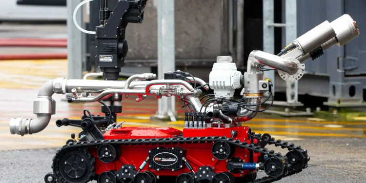 ربات های آتش نشان در انگلیس