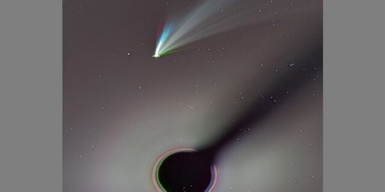 ردپای رنگارنگ دنبالهدار «اطلس»