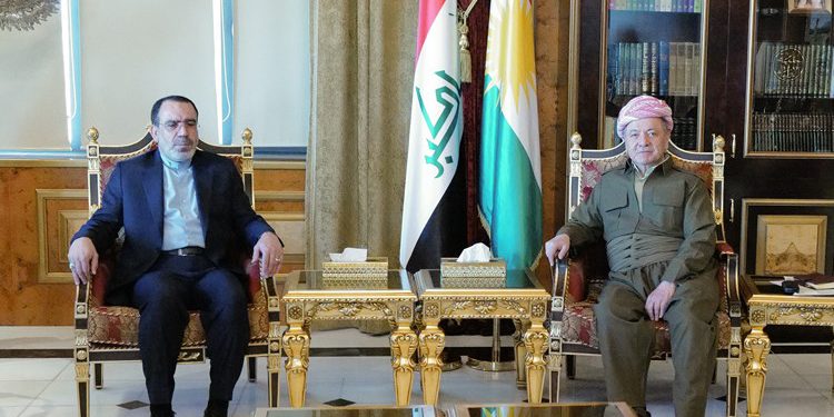 تاکید بر اهمیت روابط میان ایران و اقلیم کردستان در دیدار بارزانی و اسدی