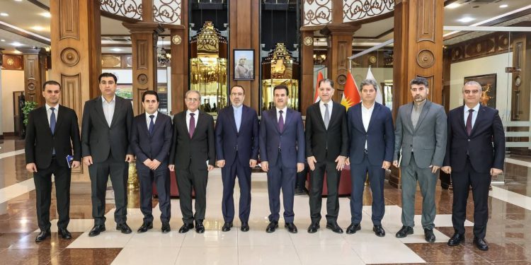دیدار سرکنسول ایران در اربیل با رئیس اتاق بازرگانی و صنایع اربیل