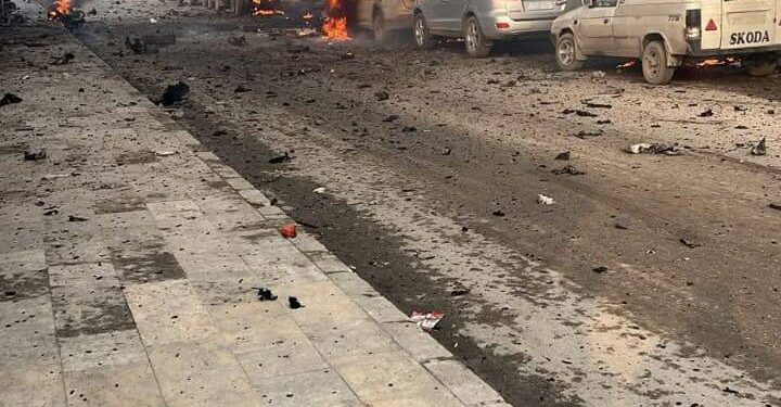 انفجار خودروی بمب گذاری شده در منبج سوریە