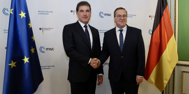 دیدار و رایزنی نچیروان بارزانی با وزیر دفاع آلمان و وزیر خارجه قطر در مونیخ