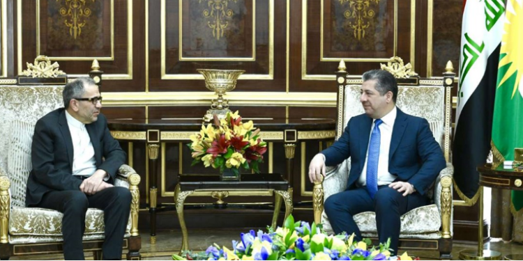 بارزانی و تخت‌روانچی بر تقویت روابط دوجانبه بر اساس منافع مشترک تأکید کردند