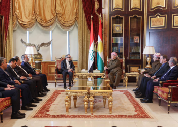 مسعود بارزانی و معاون وزیر خارجه‌ ایران بر تقویت روابط تأکید کردند