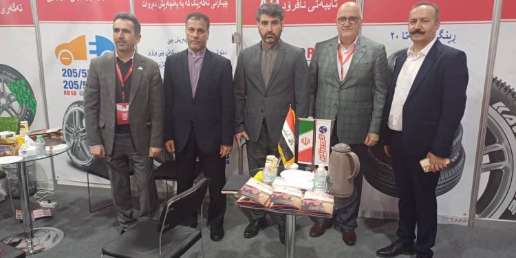 بازدید رایزن اقتصادی کنسولگری جمهوری اسلامی از پاویون ایران در نمایشگاه بین المللی خودرو اربیل