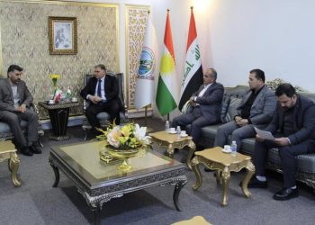 دیدار رایزن اقتصادی ایران با رئیس اتحادیه واردکنندگان و صادرکنندگان اربیل