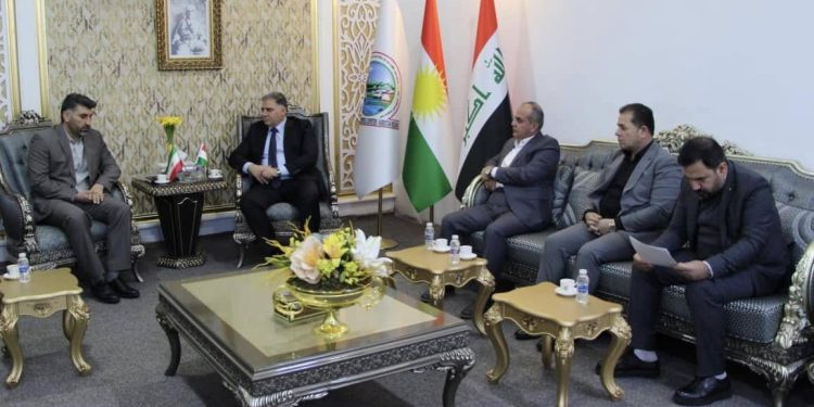 دیدار رایزن اقتصادی ایران با رئیس اتحادیه واردکنندگان و صادرکنندگان اربیل