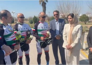 استاندار حلبچە در استقبال از دوچرخەسواران ایرانی؛ در همە حوزە ها روابط با ایران را گسترش می دهیم