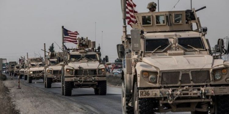 خروج نیروهای آمریکایی از پایگاهی در استان الحسکه سوریه