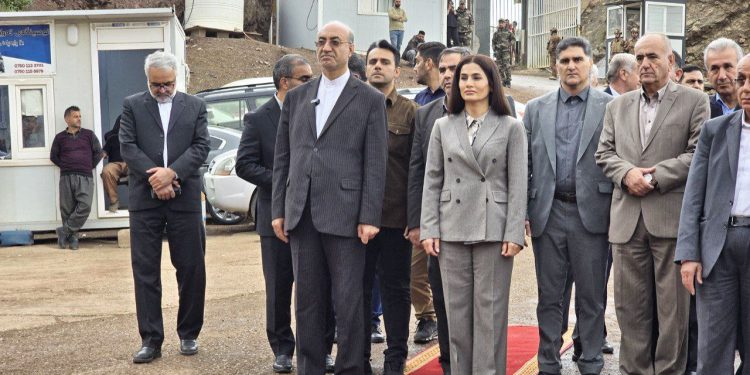 استاندار کرمانشاه وارد حلبچه شد