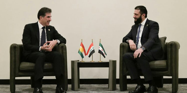 رئیس اقلیم کُردستان عراق با رئیس جمهور سوریه دیدار کرد