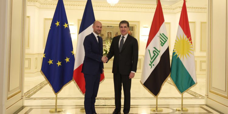 نچیروان بارزانی: دیالوگ میان اربیل و بغداد و فرانسه، تقویت اتحاد عراق و امنیت و توسعه را فراهم کرده است