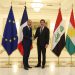 نچیروان بارزانی: دیالوگ میان اربیل و بغداد و فرانسه، تقویت اتحاد عراق و امنیت و توسعه را فراهم کرده است
