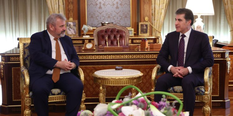 تأکید نچیروان بارزانی و توماس سیلر بر پایبندی اتحادیه اروپا بر ادامه حمایت از عراق و اقلیم کُردستان