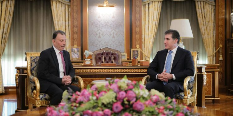 رئیس اقلیم کُردستان: خواستار گسترش و تقویت هر چه بیشتر روابط با فلسطین هستیم