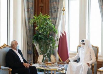 ئیسماعیل هەنیە لە گەڵ میری قەتەر کۆبووە