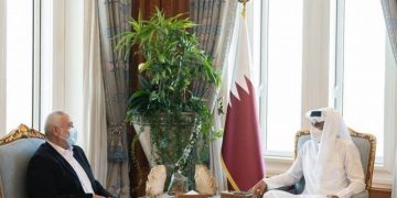 ئیسماعیل هەنیە لە گەڵ میری قەتەر کۆبووە