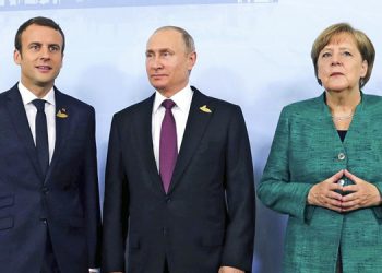 گەڕانەوەی ئێران بۆ ڕێکەوتنی ناوەکی، تەوەری وتووێژی مەکرۆن، مێرکل و پوتین