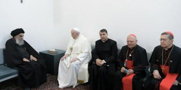 ناوەڕۆکی کۆبوونەوەکەی ئایەتووڵا سیستانی و پاپای ڤاتیکان