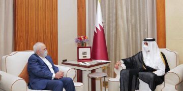 وەزیری دەرەوەی ئێران لە گەڵ میری قەتەر کۆبووە