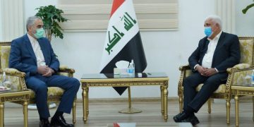 جێگری وەزیری بەرگری ئێران لە گەڵ سەرۆکی ڕێکخراوی حەشدی شەعبی کۆبووە