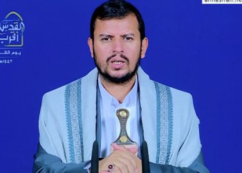 ڕابەری ئەنسارووڵای یەمەن: بۆ پاڵپشتی خۆڕاگری فەڵەستین کەوتووینەتە ئامادەباشییەوە