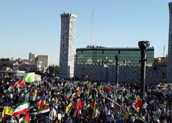 خۆپێشاندانی تارانییەکان بۆ پاڵپشتی لە گەلی فەڵەستین بەڕێوەچوو