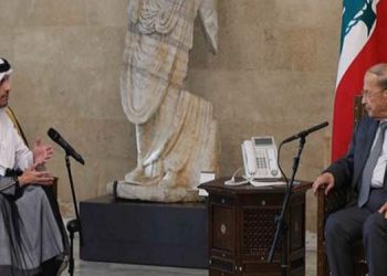 کۆبوونەوەی وەزیری دەرەوەی قەتەر و سەرۆک کۆماری لوبنان