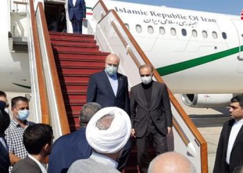 سەرۆکی پەرلەمانی ئێران گەیشتە سوریا