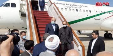 سەرۆکی پەرلەمانی ئێران گەیشتە سوریا