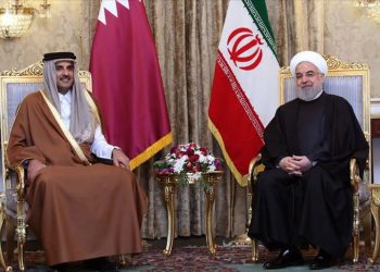 ڕۆحانی لە وتووێژی لە گەڵ میری قەتەر: کێشەی سەرەکی ناوچەکە سیاسەتی سەربازیگەری هەندێک وڵات و ڕژێمی زایۆنیستییە