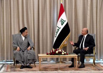 کۆبوونەوەی سەرۆک کۆماری عێراق و وەزیری هەواڵگری ئێران