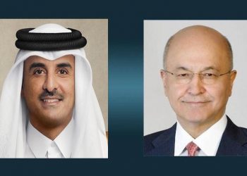 وتووێژی تەلەفوونی سەرۆک کۆماری عێراق و میری قەتەر