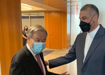 چاوپێکەوتنی ئەمیر عەبدوڵڵاهیان و ئەمینداری گشتی ڕێکخراوی نەتەوە یەکگرتووەکان