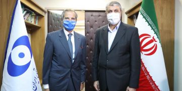 ڕافائیل گروسی لە گەڵ سەرۆکی ڕێکخراوی وزەی ناوەکی ئێران کۆبووە