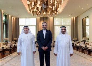 عەلی باقری و ئەنوەر قەرقاش لە ئیمارات کۆبوونەوە