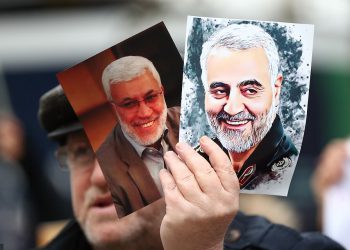 ڕێوڕەسمی بەرزڕاگرتنی یادی شەهیدان سولێمانی و موهەندیس لە بەغدا بەڕێوەچوو