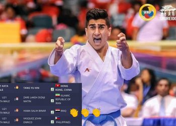 بینهر هاته پلهى شهشهمى كاراتیزانانى جیهانهوه