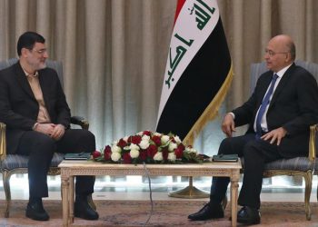 سەرۆکی دەزگای شەهیدانی ئێران لە گەڵ سەرۆک کۆماری عێراق کۆبووە