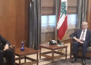 کۆبوونەوەی وەزیری دەرەوەی ئێران لە گەڵ سەرۆکی پەرلەمانی لوبنان