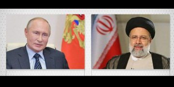 کۆشکی کرملێن: پوتین و ڕەئیسی دوایین ڕەوشی ڕێکەوتنی ناوەکییان تاوتوێ کردووە