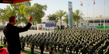 مانۆڕە سەربازییەکەی حەشدی شەعبی لە هەشتەمین ساڵیادی دامەزراندنی بەڕێوەچوو