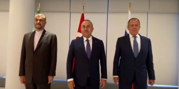 وەزیرانی دەرەوەی ئێران، ڕووسیا و تورکیا لە نیۆیۆرک کۆبوونەوە