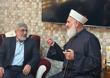 چاوپێکەوتنی فەرماندەی هێزی قودسی سوپای پاسداران و موفتی سوننەی عێراق